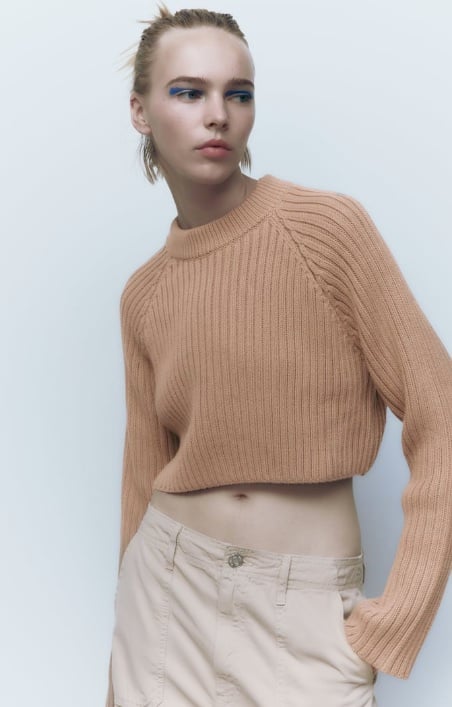 Jersey camel de Zara