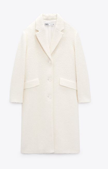 El abrigo de Zara de lana de color crudo que es un aut&eacute;ntico arte de la moda
