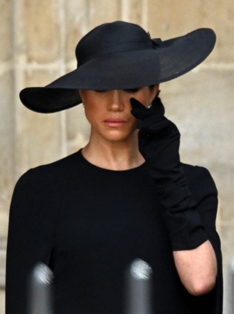 Meghan Markle se seca las l&aacute;grimas / Gtres