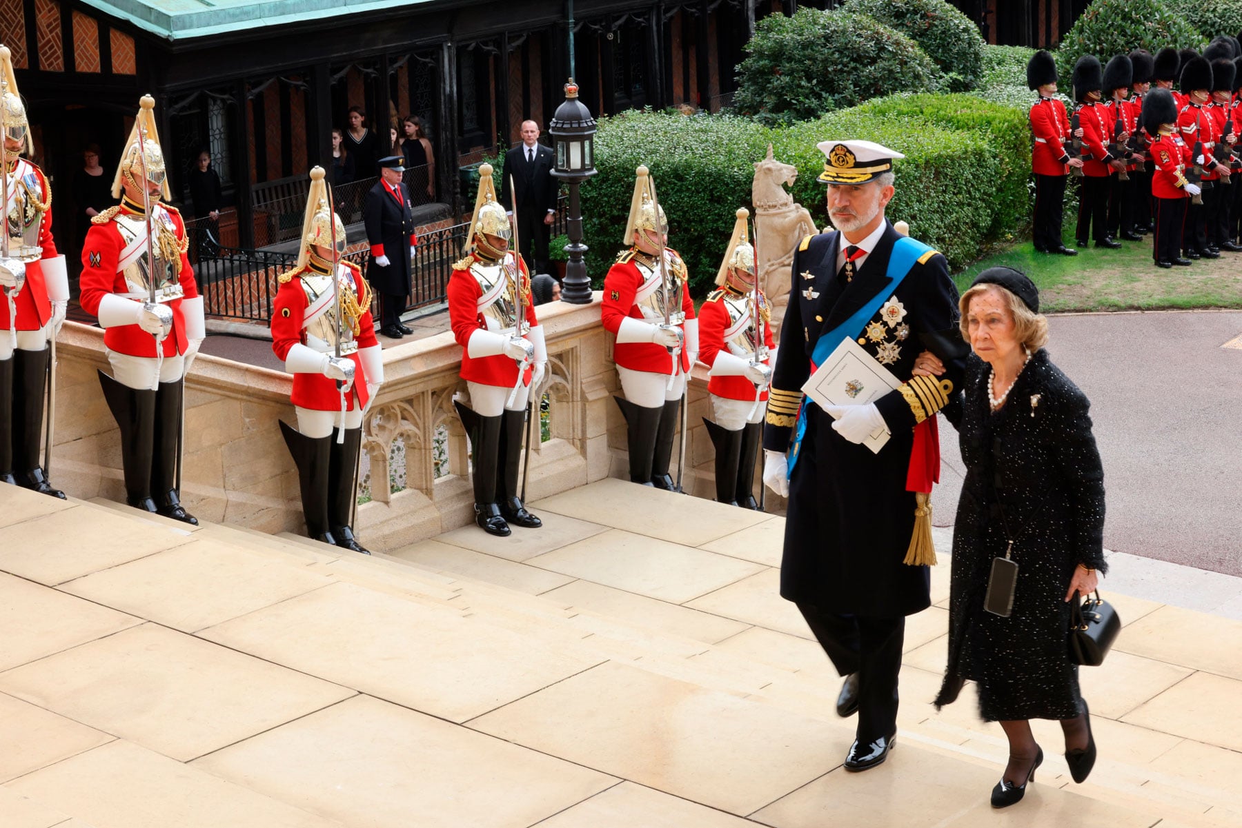 El Rey Felipe y do&ntilde;a Sof&iacute;a, en Windsor / Gtres