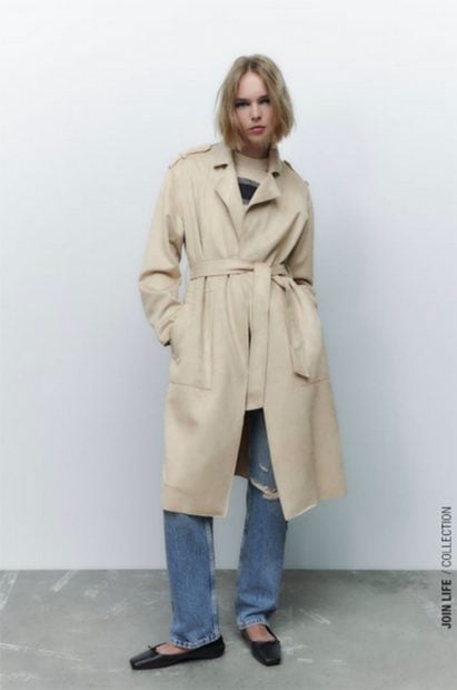 Gabardina beige / Zara