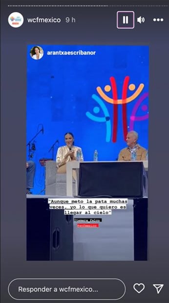 Tamara Falc&oacute; en el Congreso Mundial de las Familias / Instagram