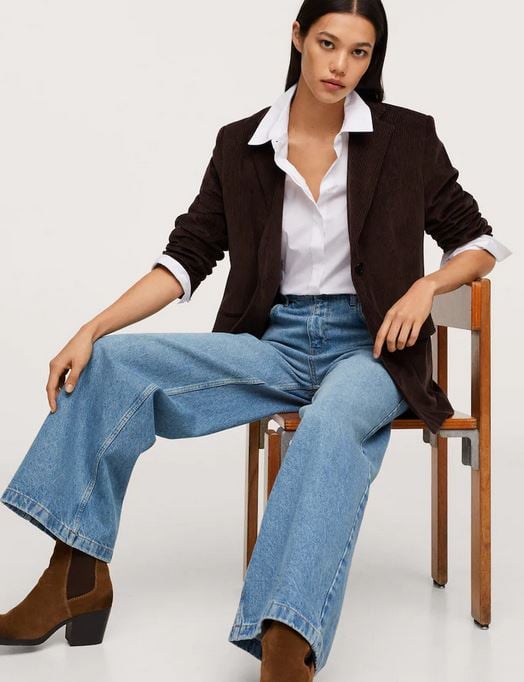 Los jeans wideleg de Mango Outlet que hará el efecto piernas infinitas