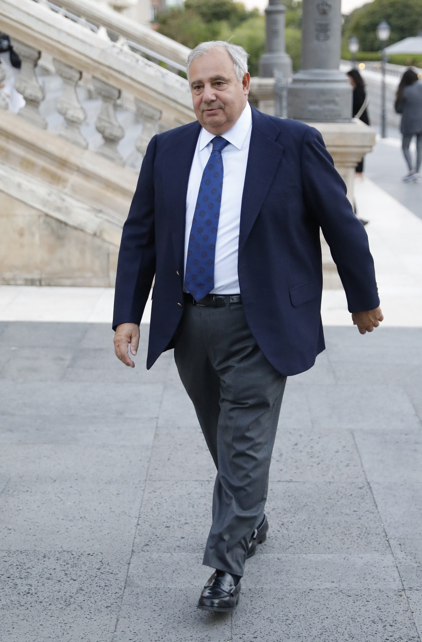 Fernando Martínez de Irujo en el funeral de Ramsés Trujillo. (Foto: Gtres)