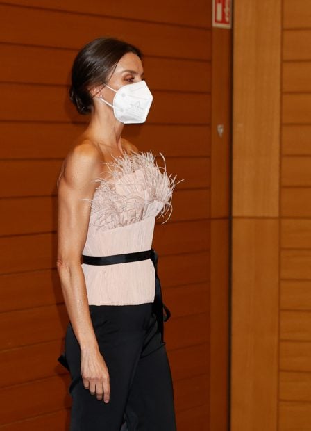 La Reina Letizia con mascarilla / Gtres