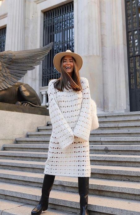 Maria F Rubies revoluciona las redes sociales con el vestido otoñal de H&M