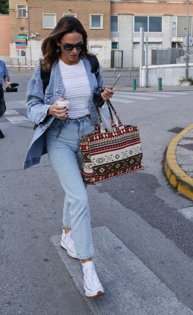 Irene Rosales llegando al hospital / Gtres