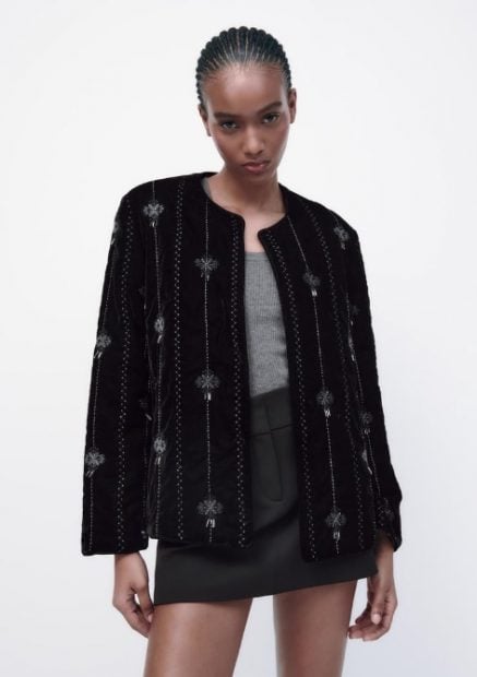 Chaqueta terciopelo Zara 