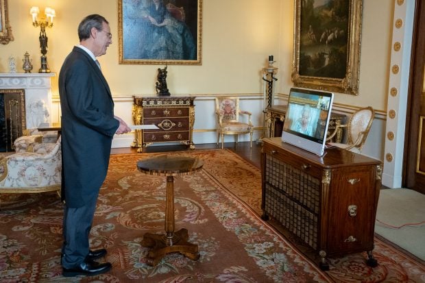 Isabel II en videollamada / Gtres
