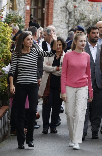 Felipe, Letizia y Leonor llegan a Cadavedo / Gtres