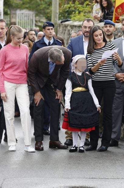 Felipe, Letizia y Leonor llegan a Cadavedo / Gtres