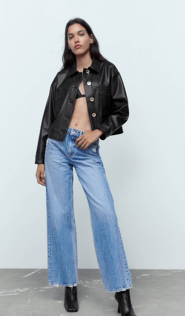 C&oacute;mo combinar la chaqueta de cuero negro de Zara que est&aacute; arrasando