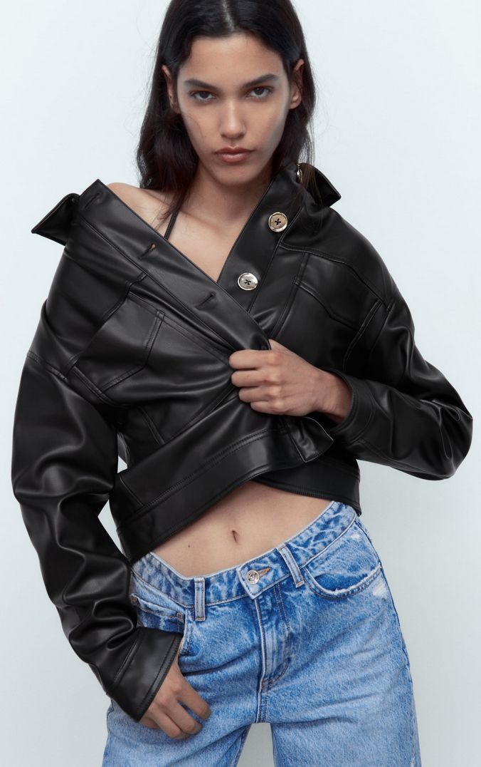 C&oacute;mo combinar la chaqueta de cuero negro de Zara que est&aacute; arrasando
