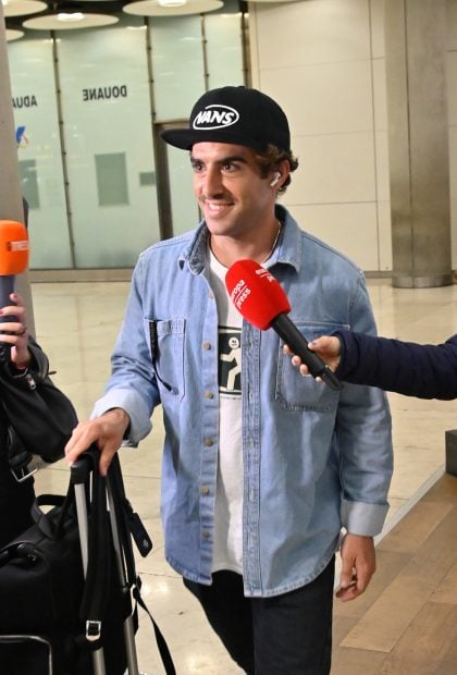 &Aacute;lvaro de Luna en el aeropuerto de Madrid / Gtres