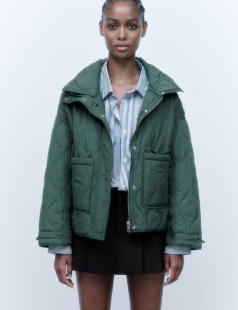 Chaqueta corta acolchada Zara