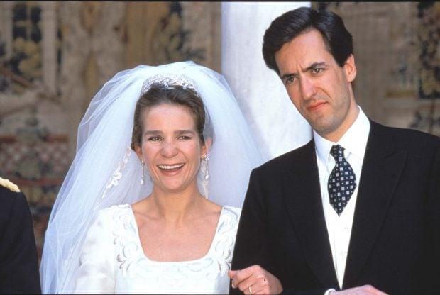 La infanta Elena y Jaime de Marichalar en su boda / Gtres