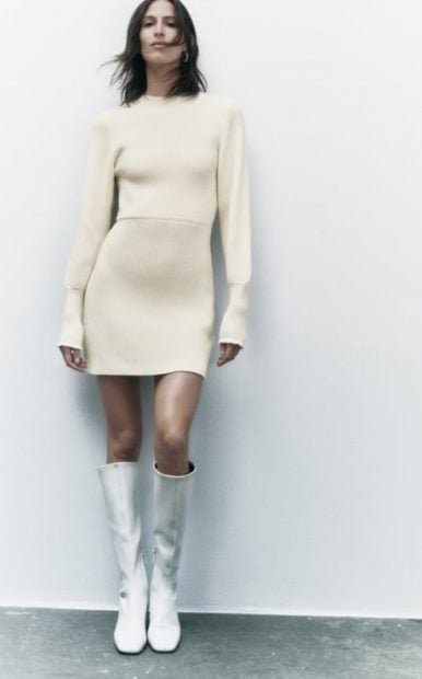 Vestido punto Zara