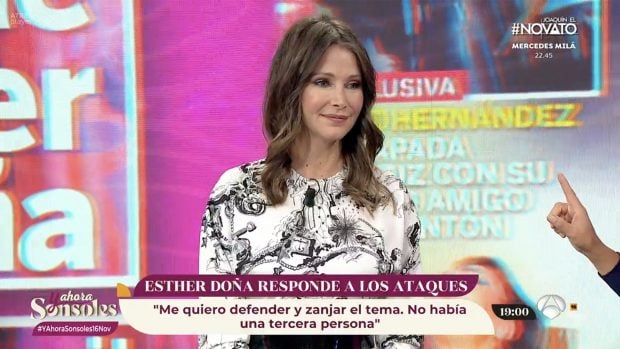 Esther Doña en 'Y ahora Sonsoles' / Antena 3