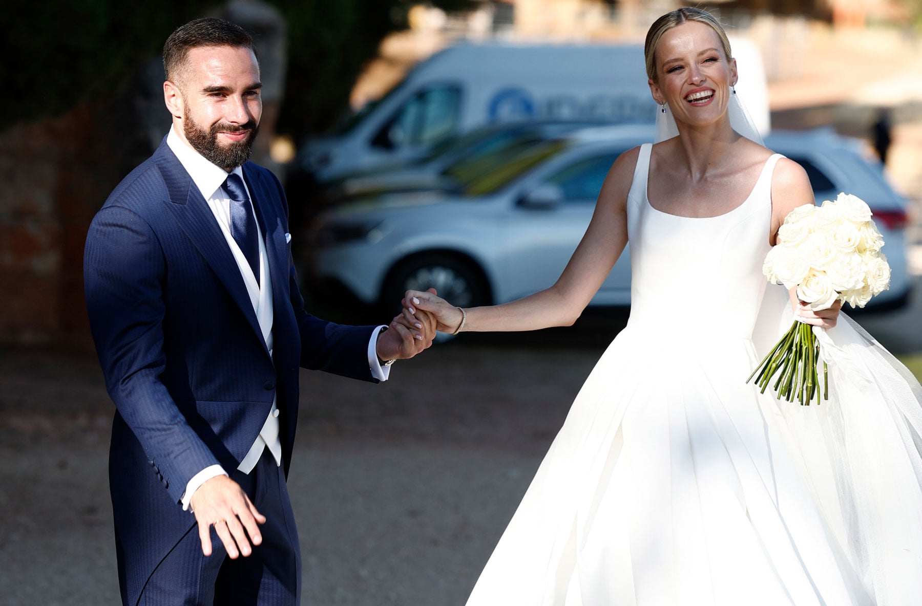 Dani Carvajal y Daphne Ca&ntilde;izares, el d&iacute;a de su boda / Gtres