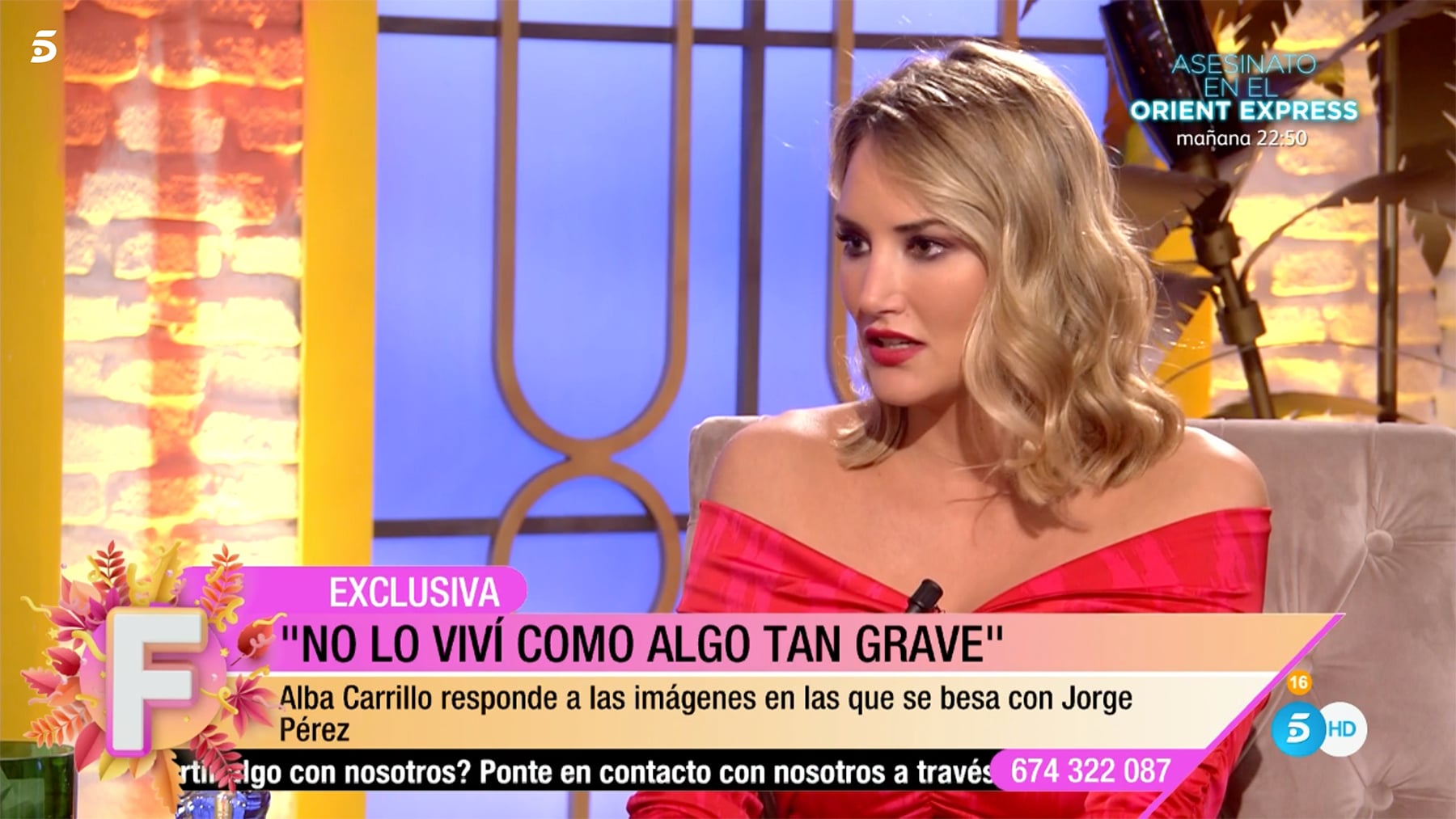 Alba Carrillo en 'Fiesta' / Telecinco