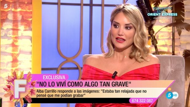 Alba Carrillo en 'Fiesta' / Telecinco