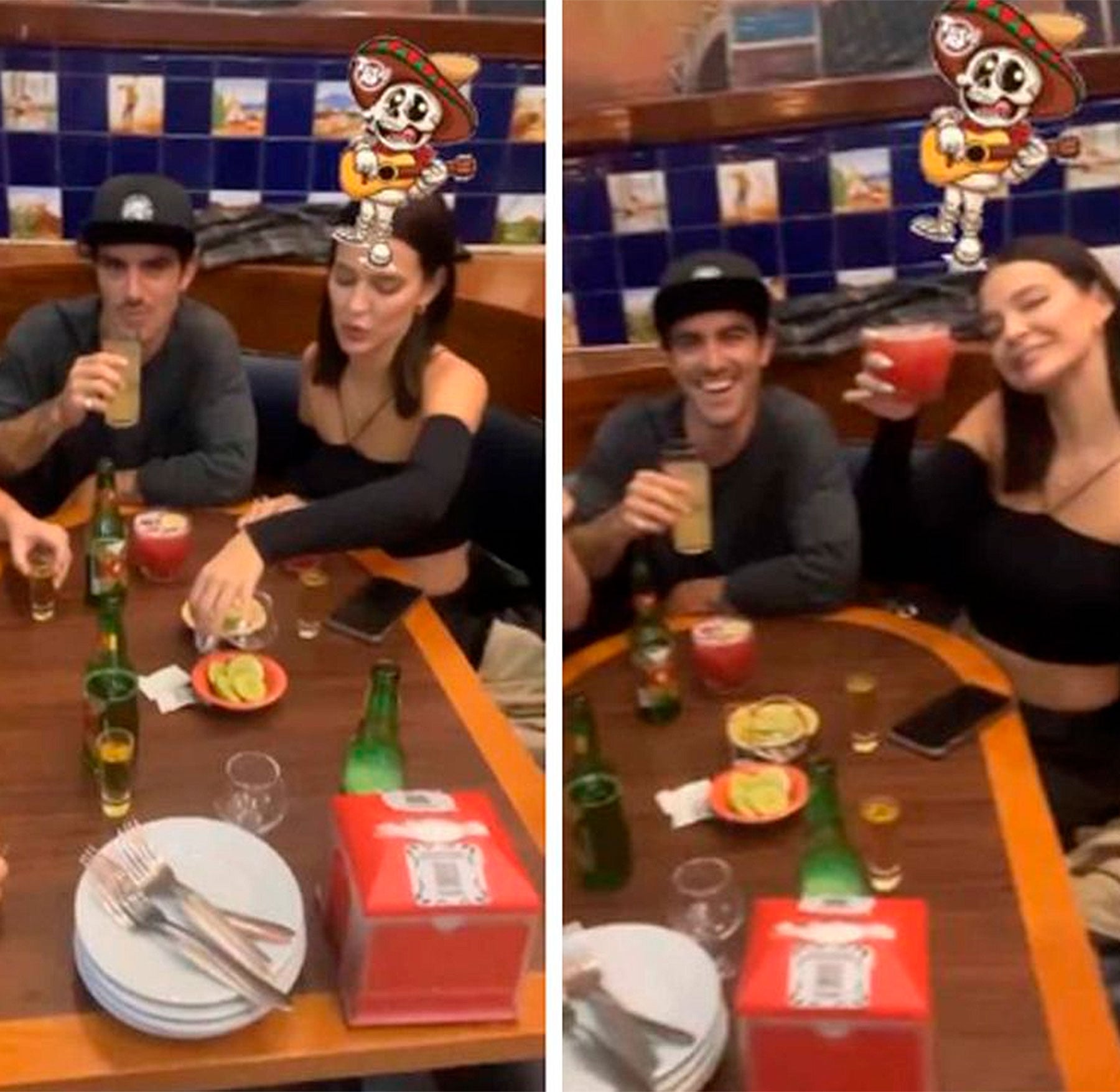 Laura Escanes y Álvaro de Luna, en México / Instagram
