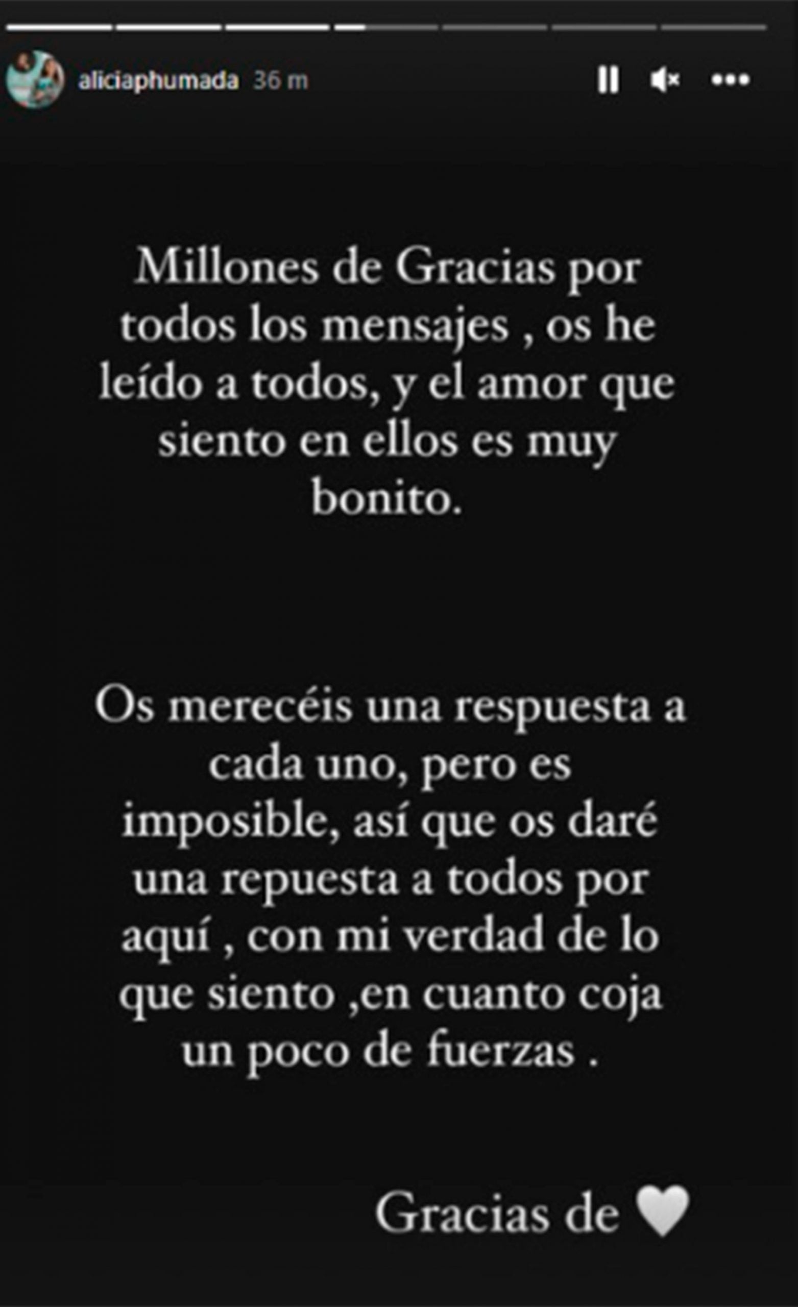 Reacci&oacute;n de la mujer de Jorge P&eacute;rez / Instagram @aliciaphumada