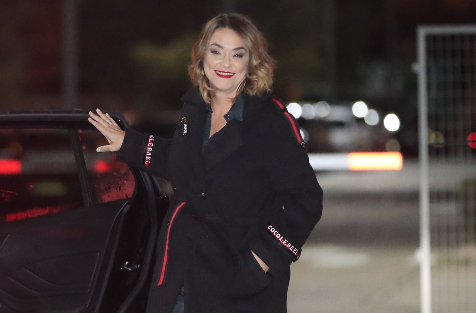 To&ntilde;i Moreno, llegando a la cena de Mediaset / Gtres