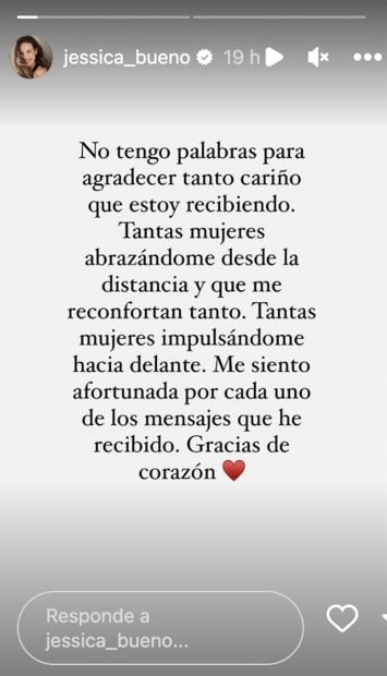 Storie de Jessica Bueno / Instagram