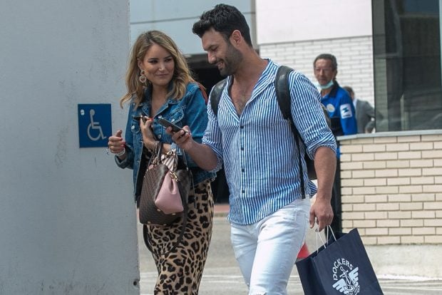 Jorge P&eacute;rez y Alba Carrillo llegando a Mediaset / Gtres