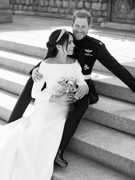 El pr&iacute;ncipe Enrique y Meghan Markle en su boda / Gtres