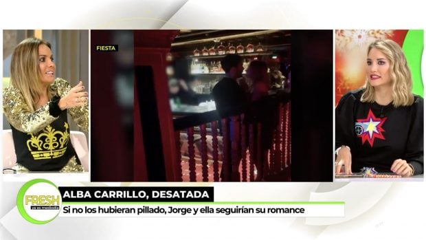 Marta L&oacute;pez y Alba Carrillo en 'Ya es mediod&iacute;a' / Telecinco