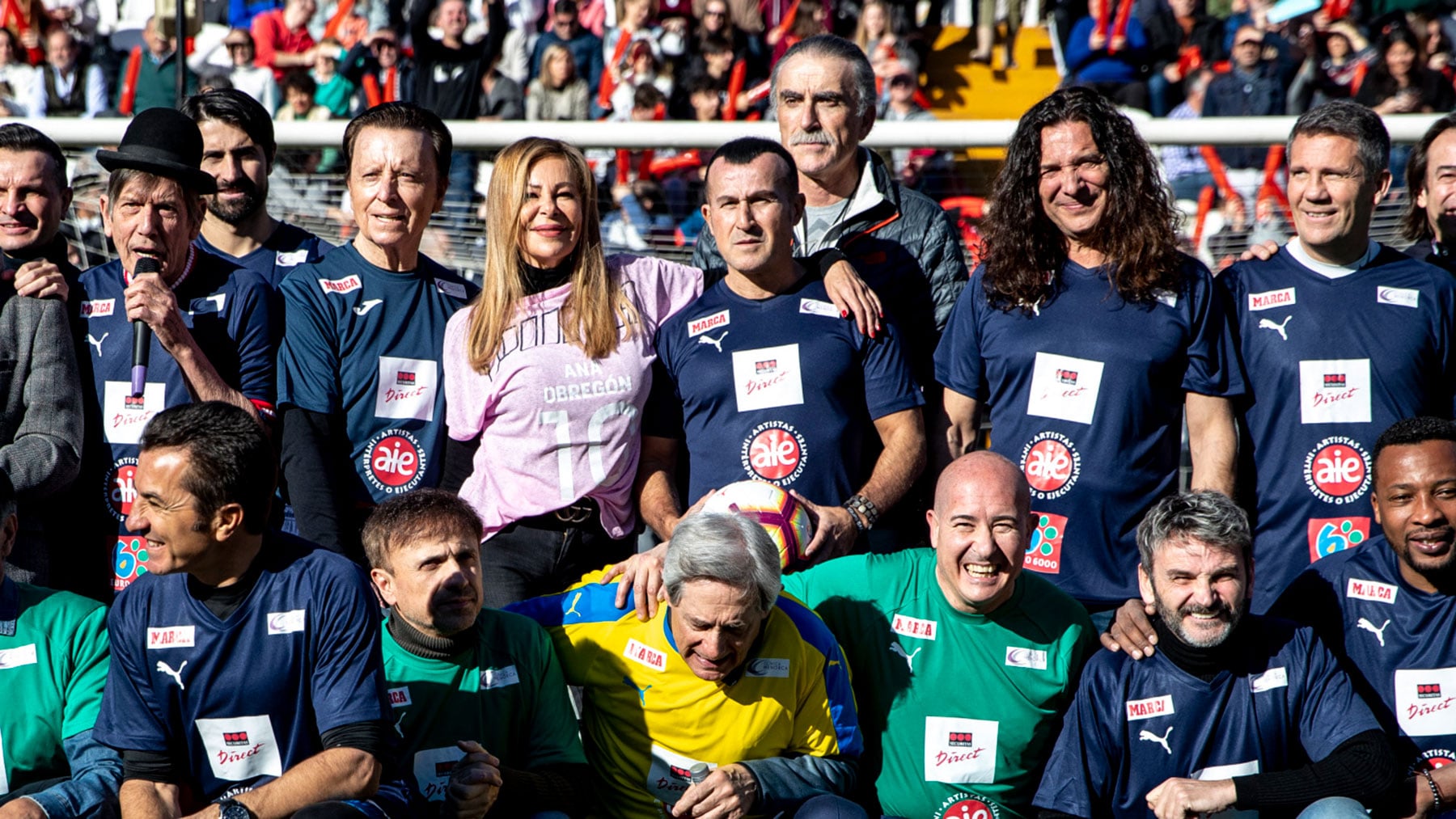 Famosos, en una edici&oacute;n del partido Famosos vs. Artistas / Gtres