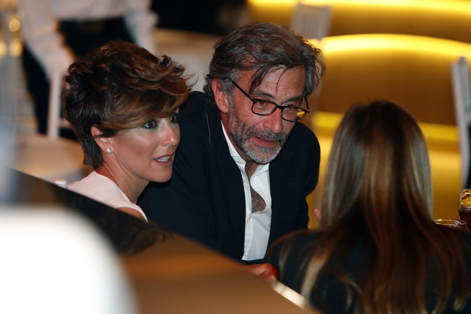 Sonsoles &Oacute;nega y C&eacute;sar Vidal en los Premios Bombines San Isidro / Gtres