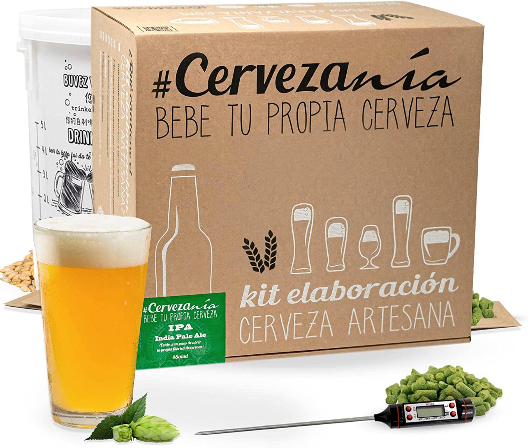 Kit de elaboraci&oacute;n de cerveza artesana / Amazon