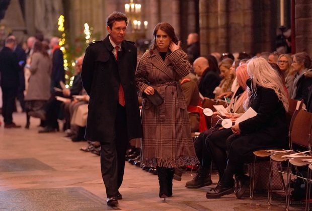 Eugenia de York junto a su marido en Westminster / Gtres