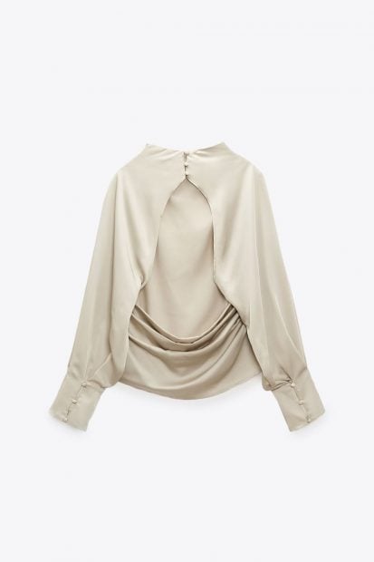 Blusa satinada Zara