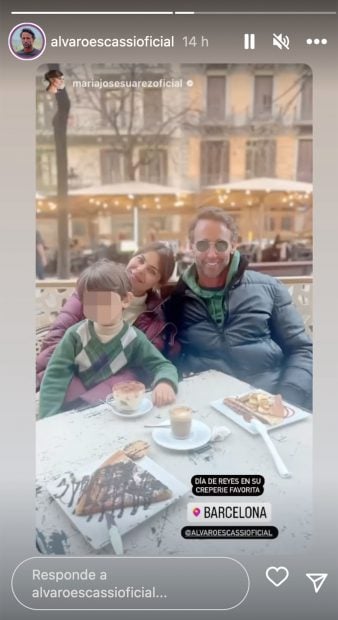 Álvaro Muñoz Escassi y María José Suárez en la víspera del Día de Reyes / Instagram