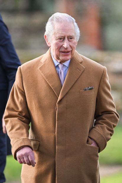 Carlos III en un acto religioso en Sandringham / Gtres