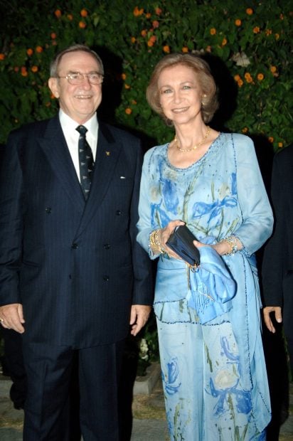 El Rey Constantino de Grecia junto a la Reina Sofía. / Gtres