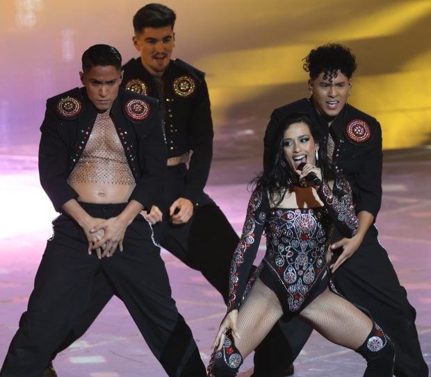 Chanel representando a Espa&ntilde;a en Eurovisi&oacute;n. / Gtres