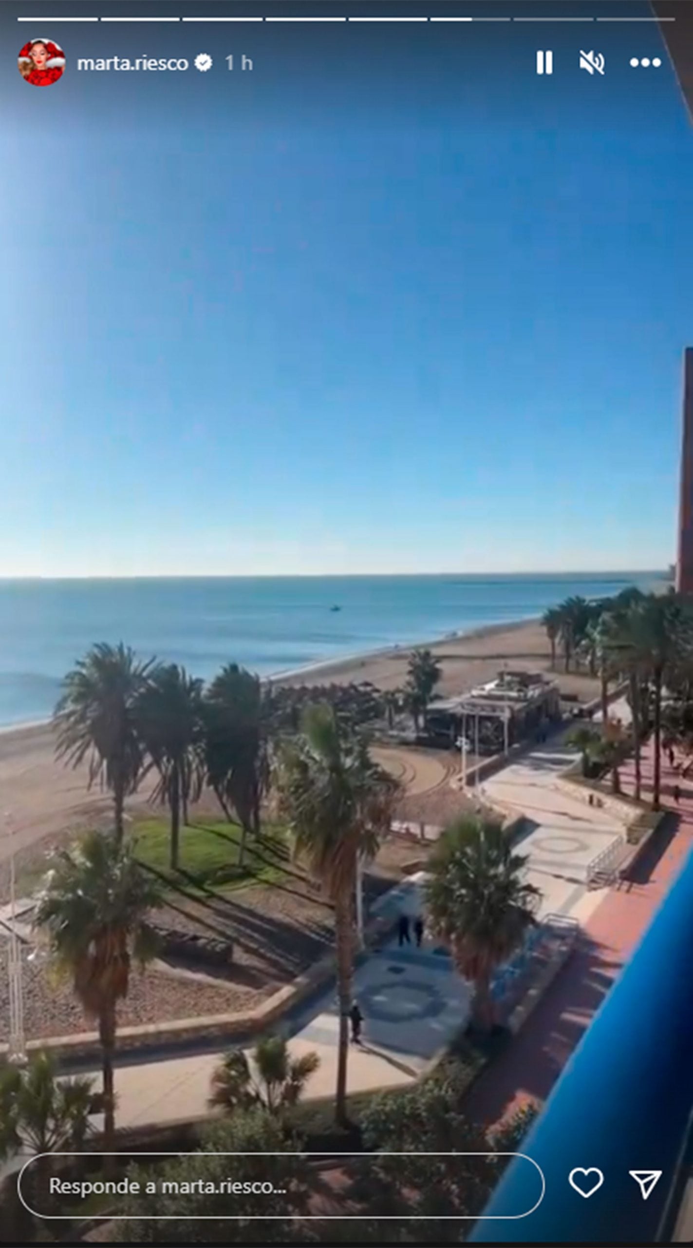 Vistas desde la nueva casa de Marta Riesco / Instagram