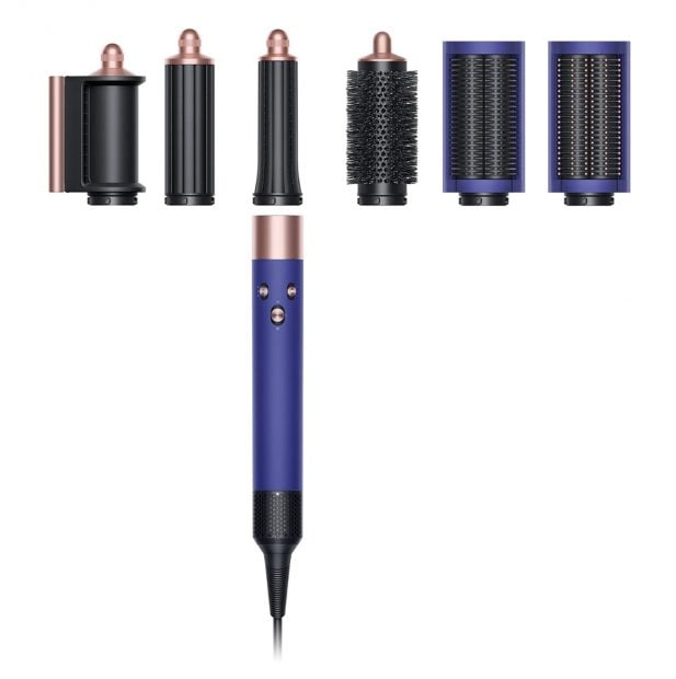 Dyson Airwrap con todos sus cabezales. / Dyson