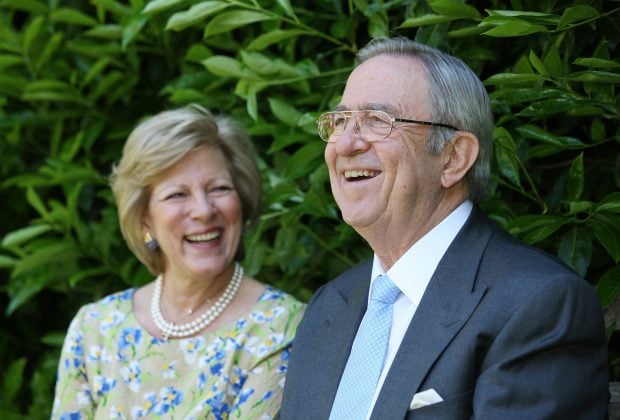 Constantino de Grecia junto a su esposa Ana María. / Gtres