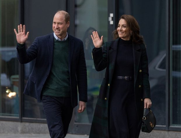 Catalina y Guillermo de Gales saludando. / Gtres