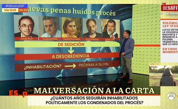 Espejo Público confunde al actor Jordi Sánchez con un preso político / Atresmedia
