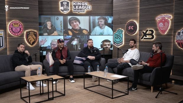 Gerard Piqu&eacute; y otros rostros conocidos como el de Ibai Llanos en un directo. / Twitch
