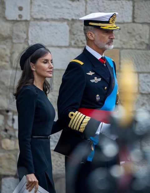 Los Reyes de España en el funeral de la Reina Isabel. / Gtres