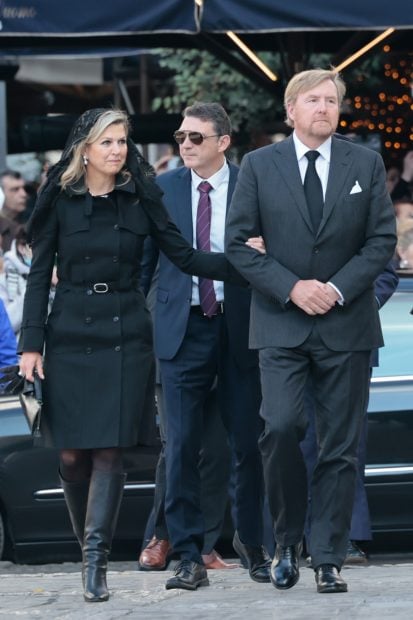Máxima y Guillermo de Holanda en el funeral de Constantino de Grecia / Gtres