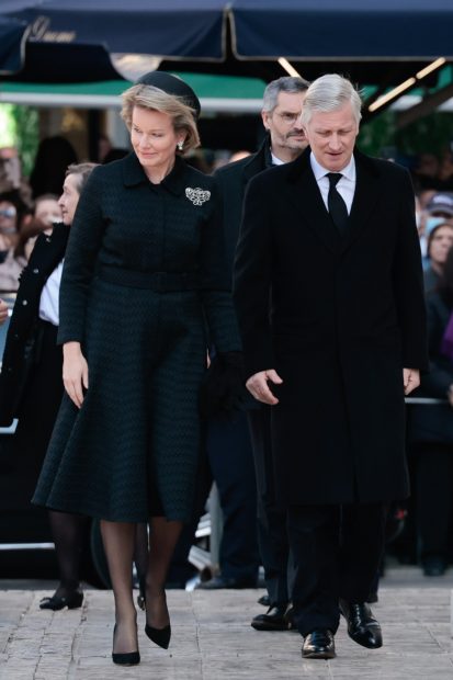 Felipe y Matilde de B&eacute;lgica en el funeral de Constantino de Grecia / Gtres